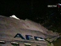 Rusko letadlo Aeroflot nehoda
