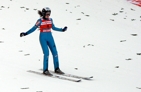 MS Liberec 2009 - trénink ženy skoky MS Liberec 2009 - trénink ženy skoky