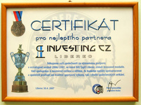Investing CZ - certifikát od Syrovátky