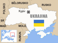 Ukrajina - mapa