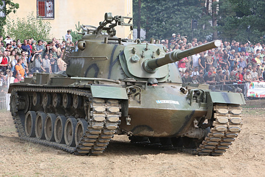 Dar Řecké armády, americký M-48 Patton vyráží na bojiště studené
války