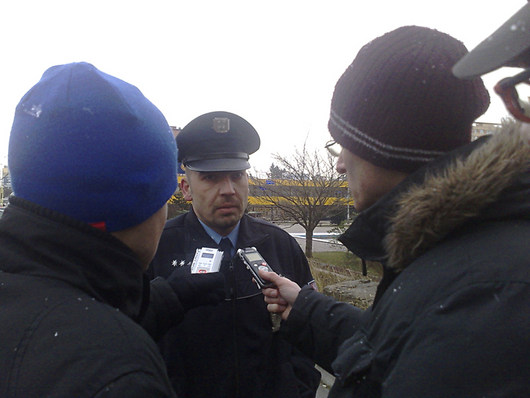 Mluvčí policie Tomáš Hulan.