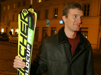 Tomáš Pitr s lyžemi