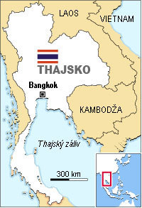 Thajsko mapa