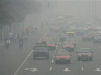Čína smog Peking