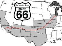 Mapa Route 66